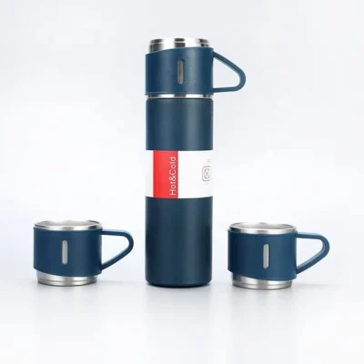 Buy Vacuum Insulated Flask Gift Set - Blue in bulk for Corporate Gifting | Corporate Gyft
