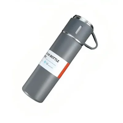 Buy Vacuum Insulated Flask Gift Set - Grey in bulk for Corporate Gifting | Corporate Gyft