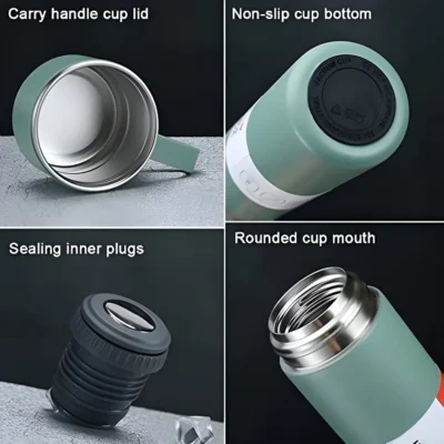 Buy Vacuum Insulated Flask Gift Set - Bottle Green in bulk for Corporate Gifting | Corporate Gyft