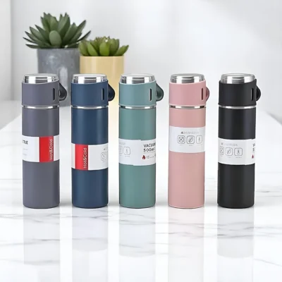 Buy Vacuum Insulated Flask Gift Set - Bottle Green in bulk for Corporate Gifting | Corporate Gyft
