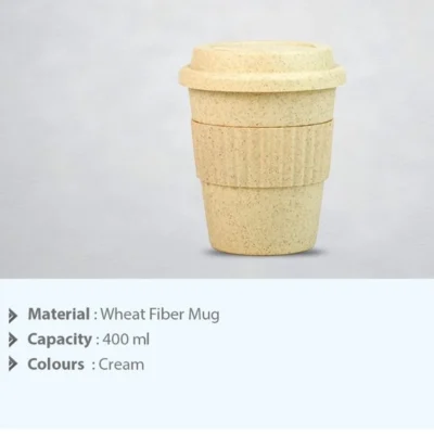 Buy Wheat Eco-friendly Mug in bulk for Corporate Gifting | Corporate Gyft