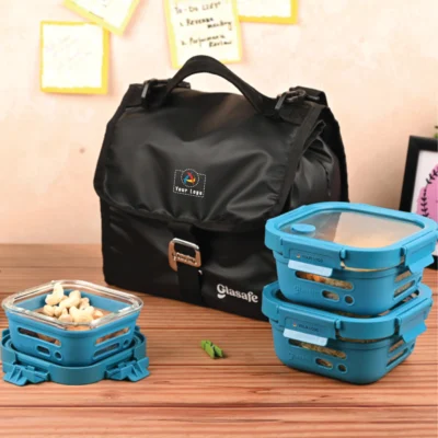Buy Snack Lunch Combo - Teal in bulk for Corporate Gifting | Corporate Gyft