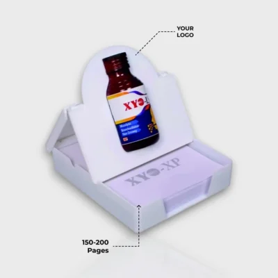 Buy Chit Pad with Syrup Bottle Design in bulk for Corporate Gifting | Corporate Gyft