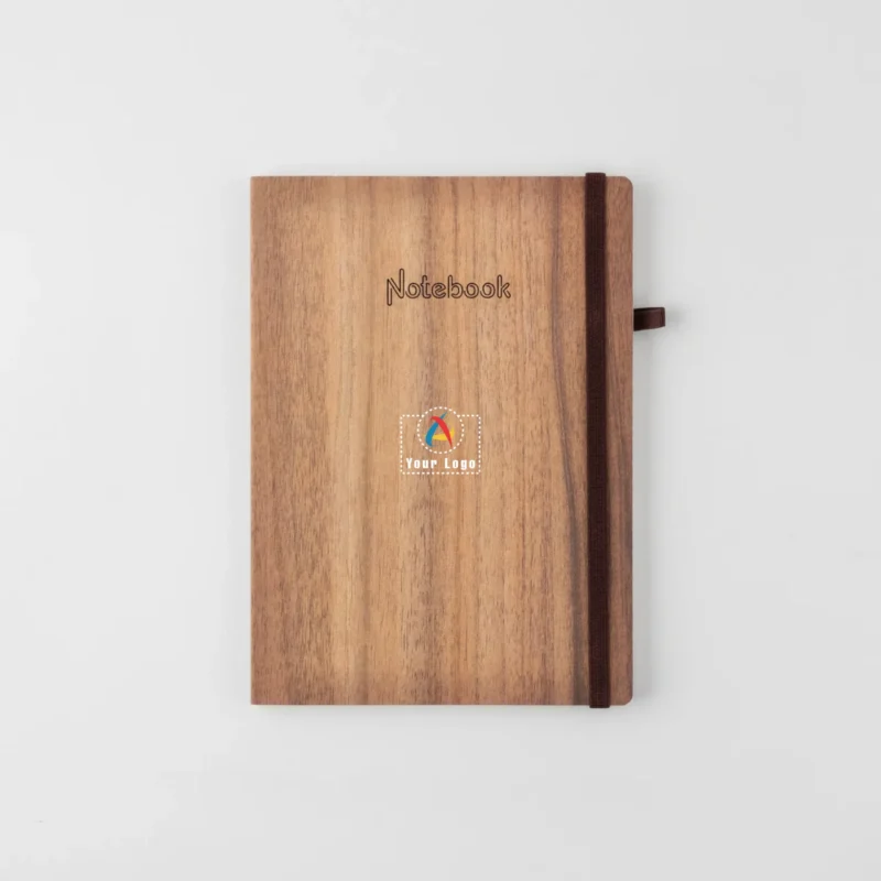 Buy A5 Wooden Cover Planner Notebook in bulk for Corporate Gifting | Corporate Gyft