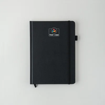 Buy Executive Leatherette Notebook - Black in bulk for Corporate Gifting | Corporate Gyft