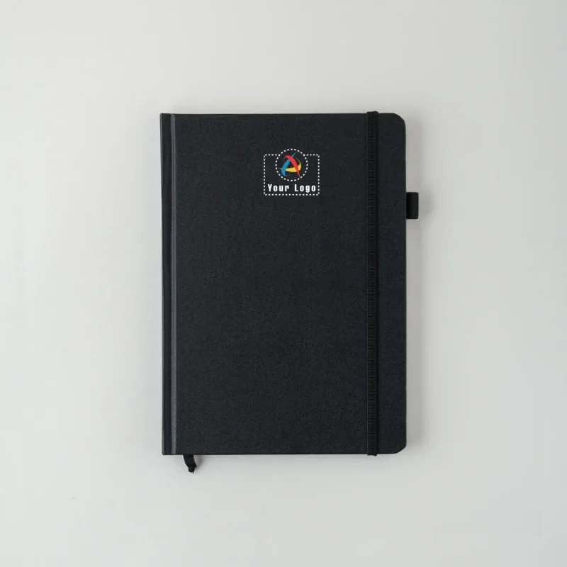 Buy Executive Leatherette Notebook - Black in bulk for Corporate Gifting | Corporate Gyft