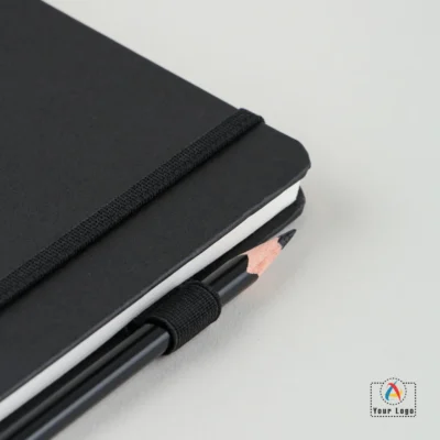 Buy Executive Leatherette Notebook - Black in bulk for Corporate Gifting | Corporate Gyft