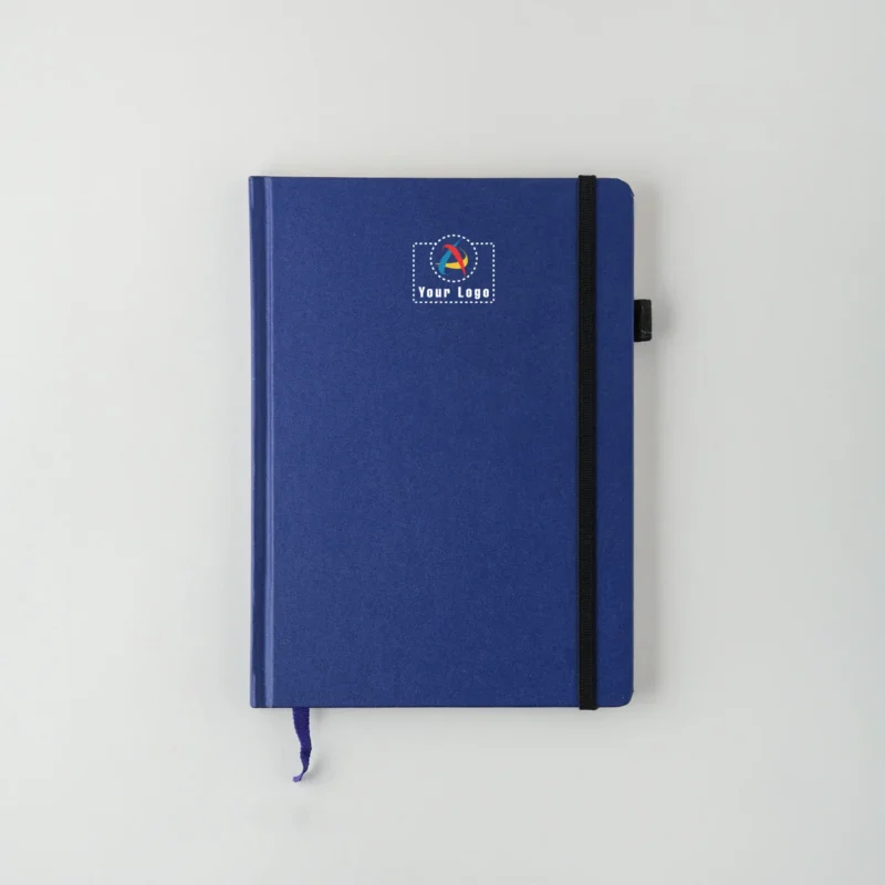 Buy Executive Leatherette Notebook - Blue in bulk for Corporate Gifting | Corporate Gyft