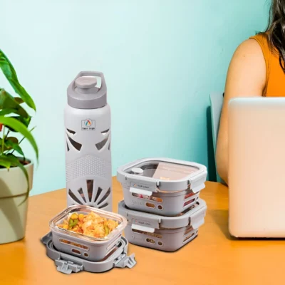 Buy Trio Meal Grip Combo - Slate in bulk for Corporate Gifting | Corporate Gyft
