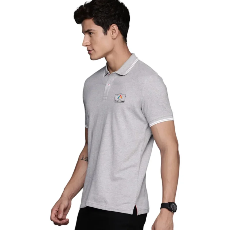 Buy Allen Solly Men's Grey Polo T-Shirt in bulk for Corporate Gifting | Corporate Gyft