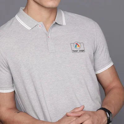 Buy Allen Solly Men's Grey Polo T-Shirt in bulk for Corporate Gifting | Corporate Gyft