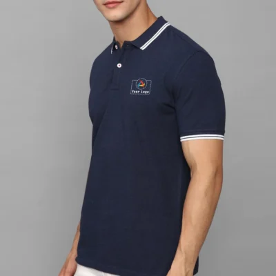 Buy Allen Solly Men's Navy Blue Polo T-Shirt in bulk for Corporate Gifting | Corporate Gyft