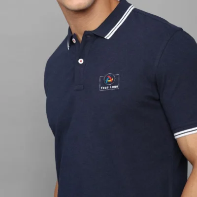 Buy Allen Solly Men's Navy Blue Polo T-Shirt in bulk for Corporate Gifting | Corporate Gyft