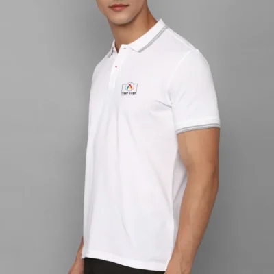 Buy Allen Solly Men's White Polo T-Shirt in bulk for Corporate Gifting | Corporate Gyft