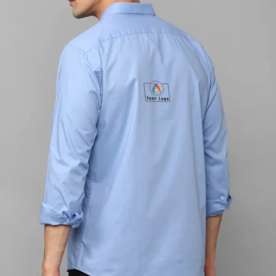 Buy Allen Solly Men’s Blue Shirt in bulk for Corporate Gifting | Corporate Gyft