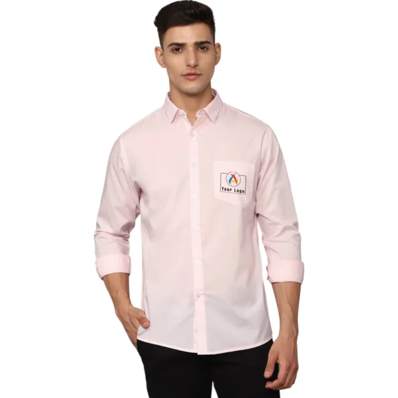 Buy Allen Solly Men’s Pink Shirt in bulk for Corporate Gifting | Corporate Gyft
