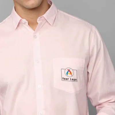 Buy Allen Solly Men’s Pink Shirt in bulk for Corporate Gifting | Corporate Gyft