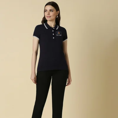 Buy Allen Solly Women's Black T-shirt in bulk for Corporate Gifting | Corporate Gyft