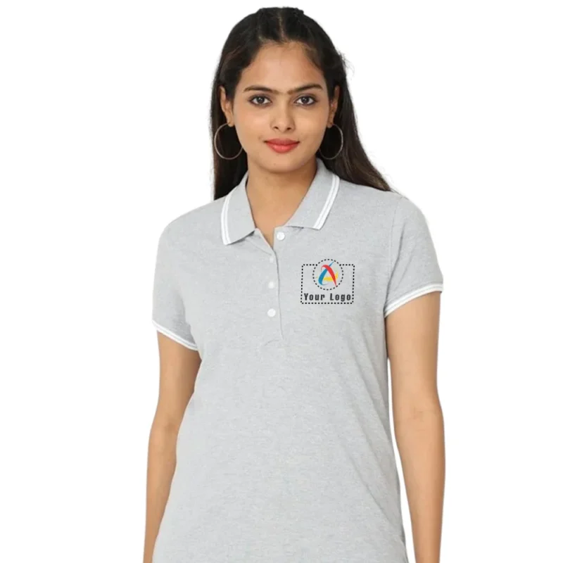 Buy Allen Solly Women's Light Grey T-shirt in bulk for Corporate Gifting | Corporate Gyft