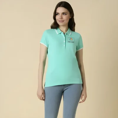 Buy Allen Solly Women's Mint Green T-shirt in bulk for Corporate Gifting | Corporate Gyft