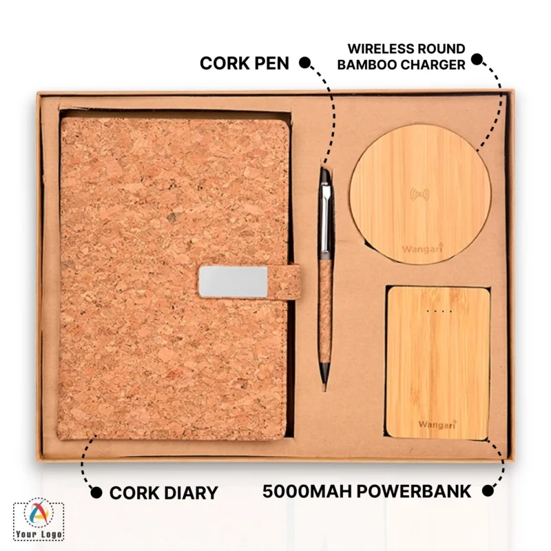 Buy Birch Eco-Friendly 4-in-1 Gift Set in bulk for Corporate Gifting | Corporate Gyft