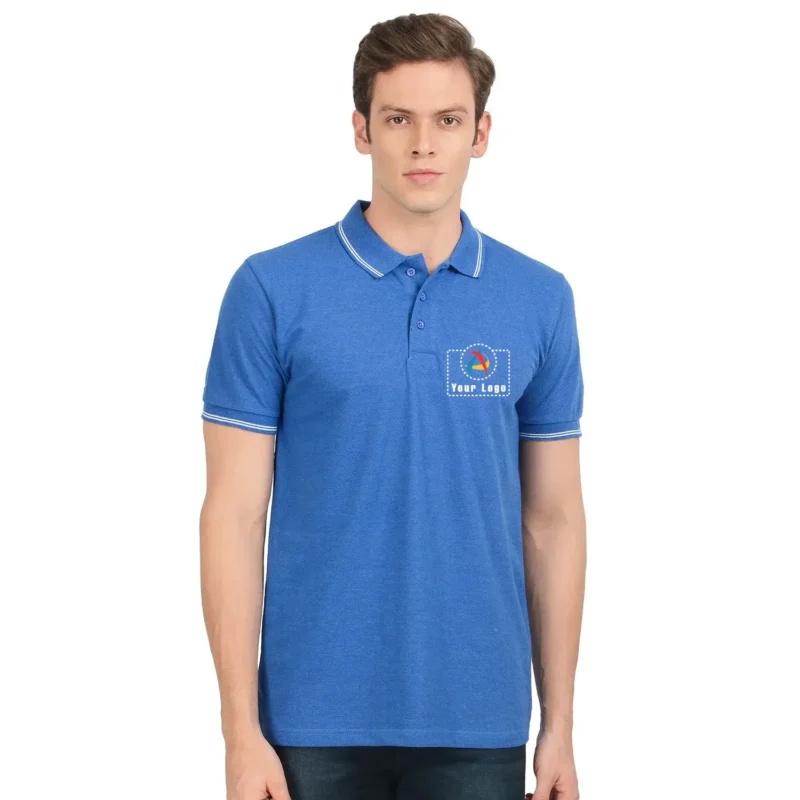 Buy AWG Green Polo T- Shirt - Royal Blue in bulk for Corporate Gifting | Corporate Gyft
