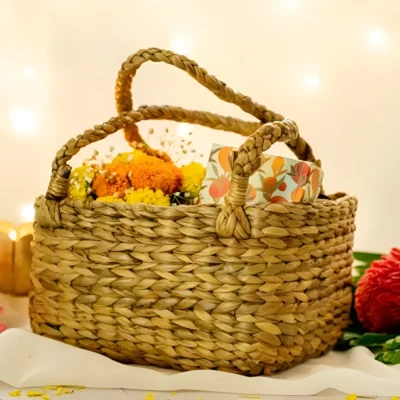 Buy Oval Hamper Basket in bulk for Corporate Gifting | Corporate Gyft