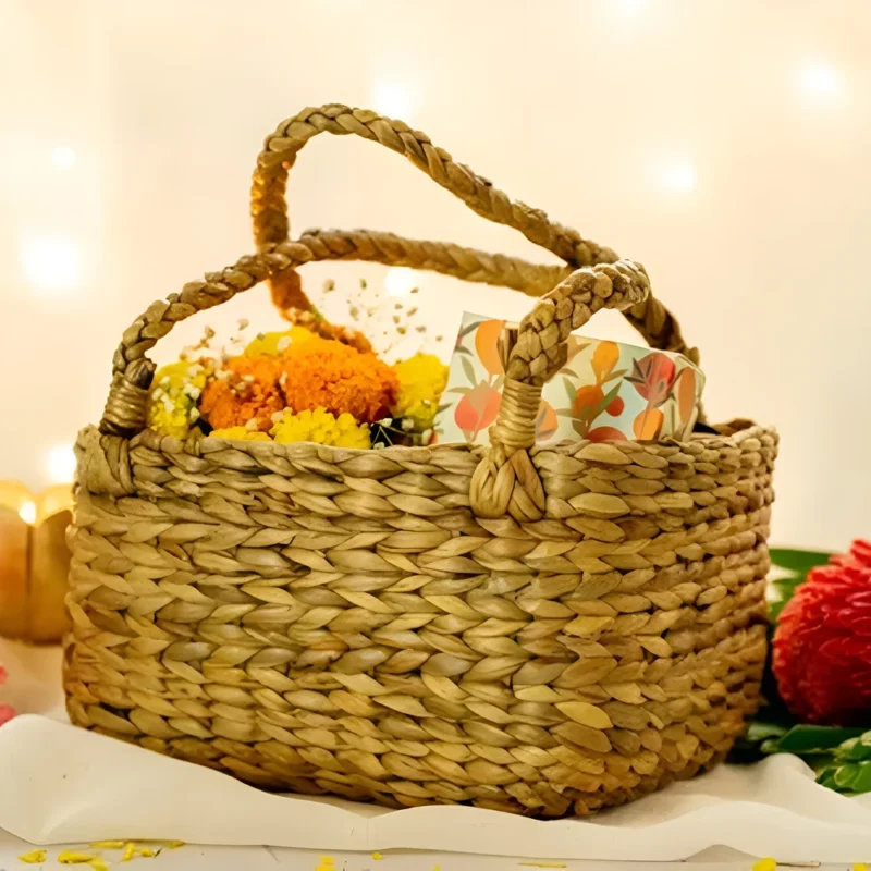 Buy Oval Hamper Basket in bulk for Corporate Gifting | Corporate Gyft