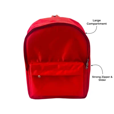 Buy Red Essential Backpack in bulk for Corporate Gifting | Corporate Gyft