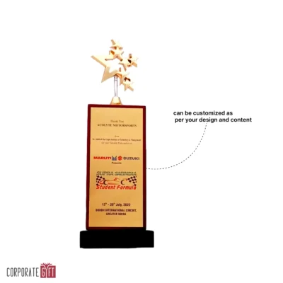 Buy Rising Starwood Trophy - 136 in bulk for Corporate Gifting | Corporate Gyft