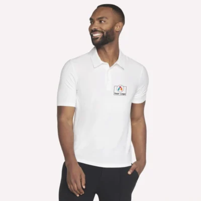 Buy Skechers Men’s Polo T-Shirt - White in bulk for Corporate Gifting | Corporate Gyft