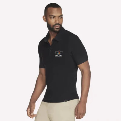 Buy Skechers Men’s Polo T-Shirt - Black in bulk for Corporate Gifting | Corporate Gyft