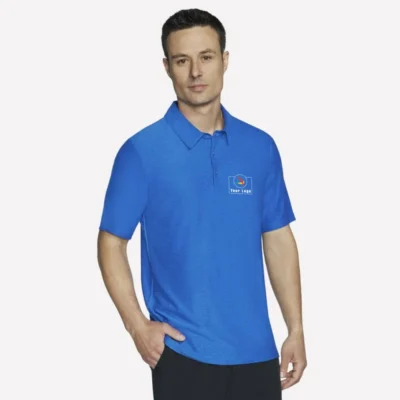 Buy Skechers Men’s Polo T-Shirt - Blue in bulk for Corporate Gifting | Corporate Gyft