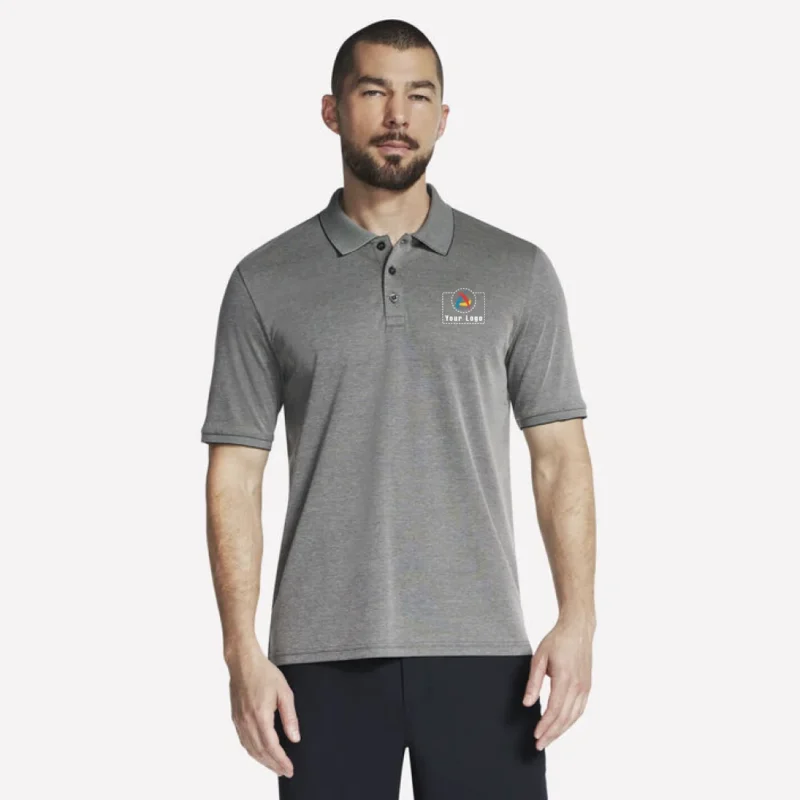Buy Skechers Men’s Polo T-Shirt - Grey in bulk for Corporate Gifting | Corporate Gyft