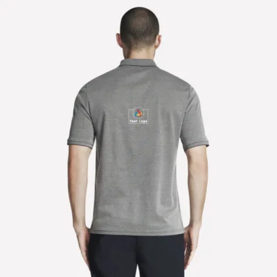 Buy Skechers Men’s Polo T-Shirt - Grey in bulk for Corporate Gifting | Corporate Gyft