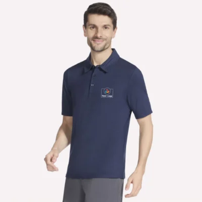 Buy Skechers Men’s Polo T-Shirt - Navy Blue in bulk for Corporate Gifting | Corporate Gyft