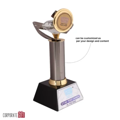 Buy The Haloed Pinnacle Trophy - 157 in bulk for Corporate Gifting | Corporate Gyft