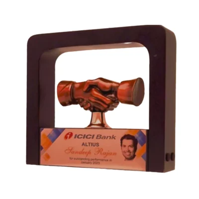 Buy The Hand that Holds the Future Trophy - 167 in bulk for Corporate Gifting | Corporate Gyft