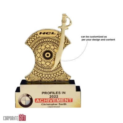 Buy The Mandala Blade Trophy - 155 in bulk for Corporate Gifting | Corporate Gyft
