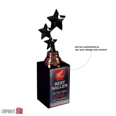 Buy The Obsidian Starfall Trophy - 158 in bulk for Corporate Gifting | Corporate Gyft