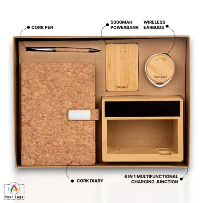 Buy Timber Eco-friendly 5-In-1 Gift Set in bulk for Corporate Gifting | Corporate Gyft