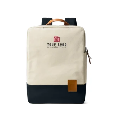 Buy White Essential Backpack in bulk for Corporate Gifting | Corporate Gyft