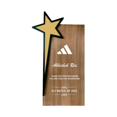 Buy Wooden Radiance Trophy - 141 in bulk for Corporate Gifting | Corporate Gyft