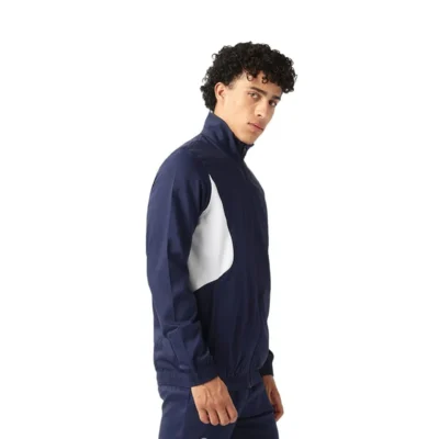 Buy Asics Colourblock Track Jacket - Navy Blue in bulk for Corporate Gifting | Corporate Gyft