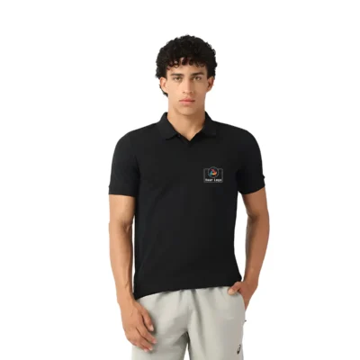 Buy Asics Polo Pique T-shirt - Black in bulk for Corporate Gifting | Corporate Gyft
