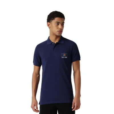 Buy Asics Polo Pique T-shirt - Navy Blue in bulk for Corporate Gifting | Corporate Gyft