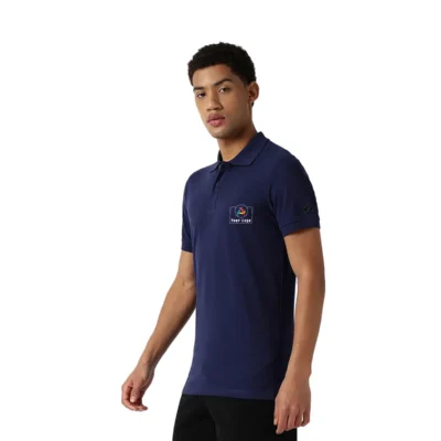 Buy Asics Polo Pique T-shirt - Navy Blue in bulk for Corporate Gifting | Corporate Gyft