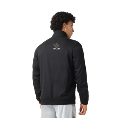 Buy Asics Solid Track Jacket - Black in bulk for Corporate Gifting | Corporate Gyft