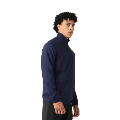 Buy Asics Solid Track Jacket - Navy Blue in bulk for Corporate Gifting | Corporate Gyft