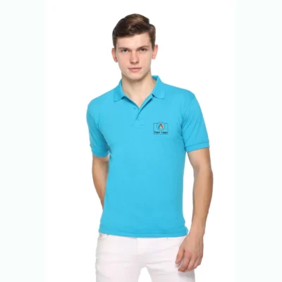 Buy Fas-Tees Polo T-Shirt - Aqua Blue in bulk for Corporate Gifting | Corporate Gyft
